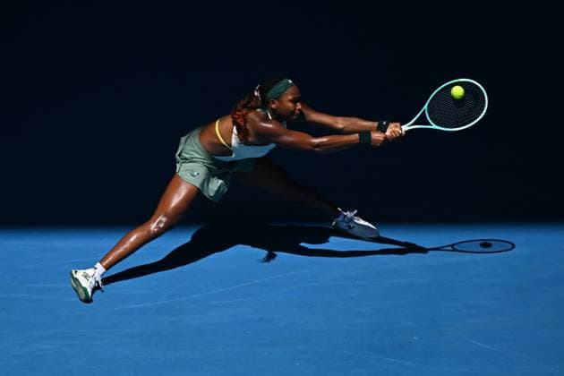 Australian Open - Quarter Round - Coco Gauff Coco Gauff (USA) during her quarter round match at the 2025 Australian Open at Melbourne Park in Melbourne, AUSTRALIA, on January 21, 2025. Photo by Corinne Dubreuil ABACAPRESS.COM Melbourne Australia  Copyright: xDubreuilxCorinne ABACAx