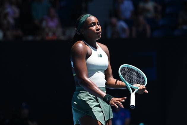 Australian Open - Quarter Round - Coco Gauff Coco Gauff (USA) during her quarter round match at the 2025 Australian Open at Melbourne Park in Melbourne, AUSTRALIA, on January 21, 2025. Photo by Corinne Dubreuil ABACAPRESS.COM Melbourne Australia  Copyright: xDubreuilxCorinne ABACAx