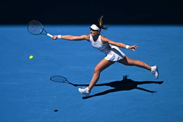 Australian Open - Quarter Round - Paula Badosa Paula Badosa (ESP) during her quarter round match at the 2025 Australian Open at Melbourne Park in Melbourne, AUSTRALIA, on January 21, 2025. Photo by Corinne Dubreuil ABACAPRESS.COM Melbourne Australia  Copyright: xDubreuilxCorinne ABACAx