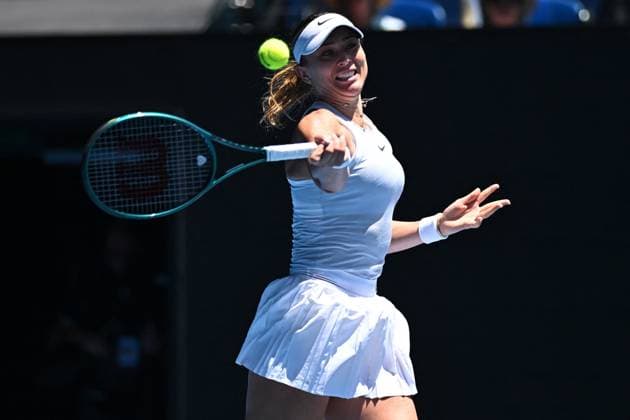 Australian Open - Quarter Round - Paula Badosa Paula Badosa (ESP) during her quarter round match at the 2025 Australian Open at Melbourne Park in Melbourne, AUSTRALIA, on January 21, 2025. Photo by Corinne Dubreuil ABACAPRESS.COM Melbourne Australia  Copyright: xDubreuilxCorinne ABACAx