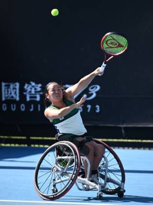 TENNIS AUSTRALIAN OPEN, Yui Kamiji of Japan during her round one Wheelchair Singles match against Shiori Funamizu of Japan during the 2025 Australian Open at Melbourne Park in Melbourne, Tuesday, January 21, 2025. ( NO ARCHIVING, EDITORIAL USE ONLY, NO USE IN BOOKS WITHOUT CONSENT MELBOURNE VICTORIA AUSTRALIA  Copyright: xJOELxCARRETTx 20250121184441068092
