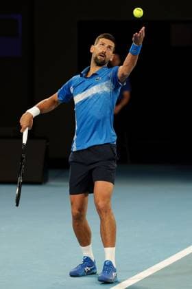 Novak Djokovic during his Quarter-final match against Alcaraz in the Rod Laver Arena Australian Open, Day Ten, Tennis, Melbourne Park, Melbourne, Australia - 21 Jan 2025  Copyright: xRachelxBach Shutterstockx 15108797dd