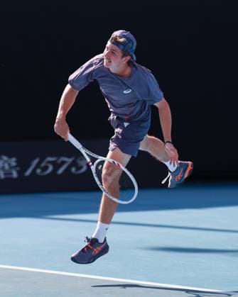 Flynn Thomas SUI , Boys Singles, Boys SinglesAustralian Open 2025, Melbourne Park, Melbourne, Victoria, Australia Copyright: xJuergenxHasenkopfx
