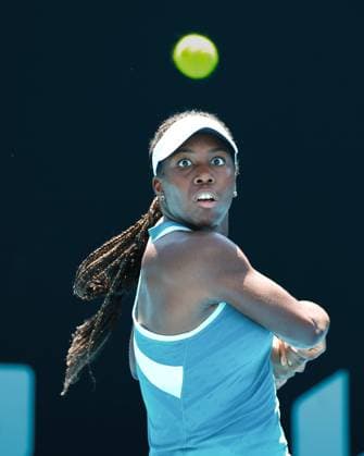 Daphnee Mpetshi Perricard FRA , Girls Singles, Girls Singles, Australian Open 2025, Melbourne Park, Melbourne, Victoria, Australia Copyright: xJuergenxHasenkopfx