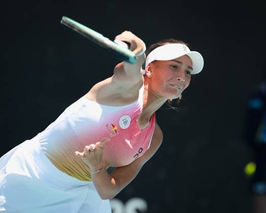 Julia Stusek GER , Girls Singles, Girls Singles, Australian Open 2025, Melbourne Park, Melbourne, Victoria, Australia Copyright: xJuergenxHasenkopfx