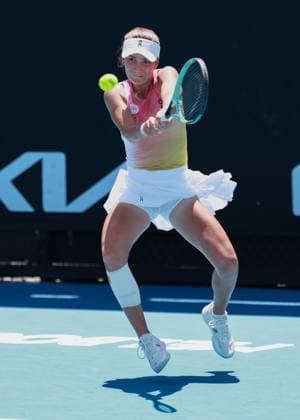 Julia Stusek GER , Girls Singles, Girls Singles, Australian Open 2025, Melbourne Park, Melbourne, Victoria, Australia Copyright: xJuergenxHasenkopfx