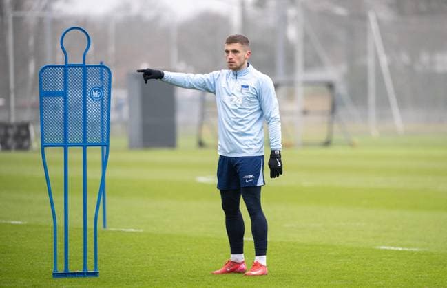 Soccer, Men, Season 2024 2025, 2 Bundesliga, Hertha BSC, Training, Jonjoe Kenny Hertha BSC , 21 01 2025, Copyright: xMatthiasxKochx