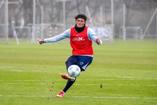 Fußball, Herren, Saison 2024 2025, 2. Bundesliga, Hertha BSC, Training, Fabian Reese (Hertha BSC), 21.01. 2025, Copyright: xMatthiasxKochx