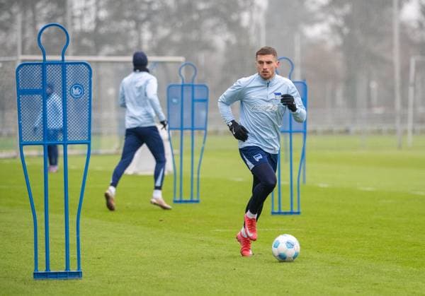 Soccer, Men, Season 2024 2025, 2 Bundesliga, Hertha BSC, Training, Jonjoe Kenny Hertha BSC , 21 01 2025, Copyright: xMatthiasxKochx