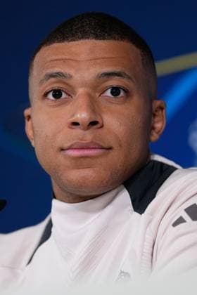 January 21, 2025, Valdebebas, Madrid, SPAIN: Kylian Mbappe attends his press conference, PK, Pressekonferenz during the training day of Real Madrid ahead the UEFA Champions League, football match against RB Salzburg at Ciudad Deportiva Real Madrid on January 21, 2025, in Valdebebas, Madrid, Spain. Valdebebas SPAIN - ZUMAa181 20250121_zaa_a181_023 Copyright: xOscarxJ.xBarrosox