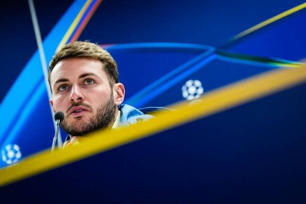 Champions League 2024-2025: press conference, PK, Pressekonferenz of Feyenoord Rotterdam - Santiago Gimenez of Feyenoord during the press conference of Feyenoord in preparation of the Champions League duel against FC Bayern Munich at Stadion Feijenoord De Kuip on 21 January 2025 in Rotterdam, The Netherlands. Copyright: xYannickxVerhoevenx