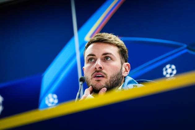 Champions League 2024-2025: press conference, PK, Pressekonferenz of Feyenoord Rotterdam - Santiago Gimenez of Feyenoord during the press conference of Feyenoord in preparation of the Champions League duel against FC Bayern Munich at Stadion Feijenoord De Kuip on 21 January 2025 in Rotterdam, The Netherlands. Copyright: xYannickxVerhoevenx