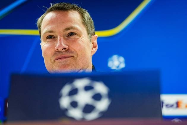 Champions League 2024-2025: press conference, PK, Pressekonferenz of Feyenoord Rotterdam - Feyenoord coach Brian Priske during the press conference of Feyenoord in preparation of the Champions League duel against FC Bayern Munich at Stadion Feijenoord De Kuip on 21 January 2025 in Rotterdam, The Netherlands. Copyright: xYannickxVerhoevenx