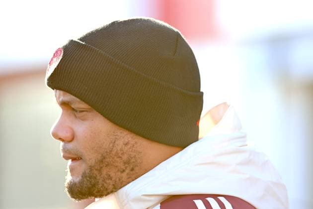 Coach Vincent Kompany, Portraet, Portrait, Football Final training FC Bayern Munich before UEFA Champions League match against Feyenoord Rotterdam 21 01 2025 Training ground, Säbenerstr PHOTO Mladen Lackovic LakoPress
