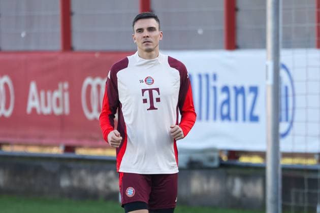Joao Palhinha FC Bayern Muenchen, 16 at training, GER, Final training, FC Bayern Muenchen, Football, UEFA Champions League, Matchday 7, 2024 2025 season, 21 01 2025, GER, Final training, FC Bayern Muenchen, Football, UEFA Champions League, Matchday 7, 2024 2025 season, 21 01 2025 Muenchen Copyright: xEibner-Pressefoto JennixMaulx EP_JML