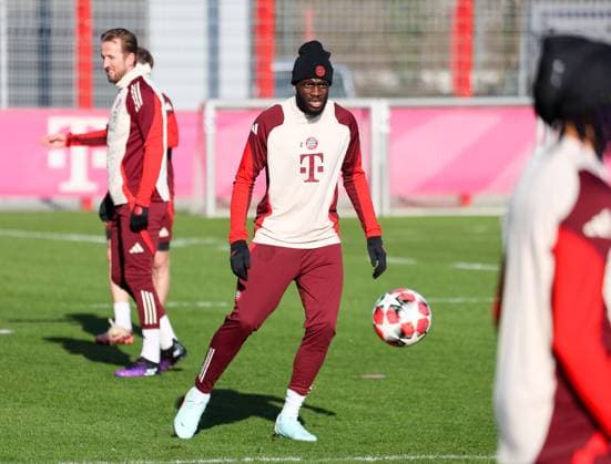 Dayot Upamecano FC Bayern Muenchen, 02 at training, GER, Final training, FC Bayern Muenchen, Football, UEFA Champions League, Matchday 7, 2024 2025 season, 21 01 2025, GER, Final training, FC Bayern Muenchen, Football, UEFA Champions League, Matchday 7, 2024 2025 season, 21 01 2025 Muenchen Copyright: xEibner-Pressefoto JennixMaulx EP_JML