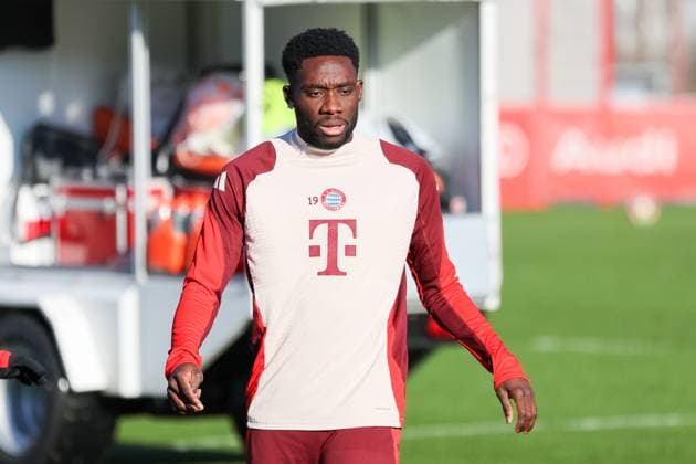 Alphonso Davies FC Bayern Muenchen, 19 at training, GER, Final training, FC Bayern Muenchen, Football, UEFA Champions League, Matchday 7, 2024 2025 season, 21 01 2025, GER, Final training, FC Bayern Muenchen, Football, UEFA Champions League, Matchday 7, 2024 2025 season, 21 01 2025 Muenchen Copyright: xEibner-Pressefoto JennixMaulx EP_JML