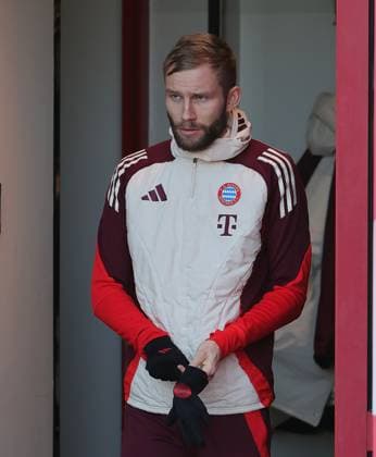 21 01 2025, Champions League FC Bayern final training, Saebenerstrasse Muenchen, Soccer, Sports, in the picture Konrad Laimer FC Bayern Muenchen