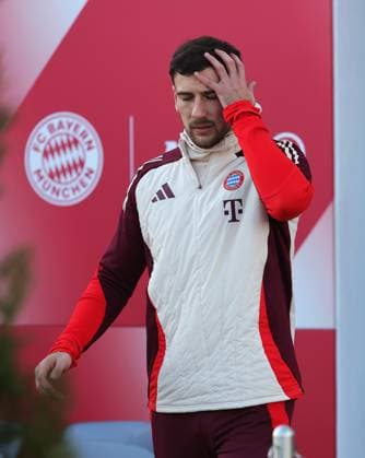 21 01 2025, Champions League FC Bayern final training, Saebenerstrasse Muenchen, Soccer, Sports, in the picture Leon Goretzka FC Bayern Muenchen