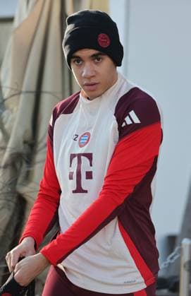 21 01 2025, Champions League FC Bayern final training, Saebenerstrasse Muenchen, Soccer, Sports, in the picture Jamal Musiala FC Bayern Muenchen