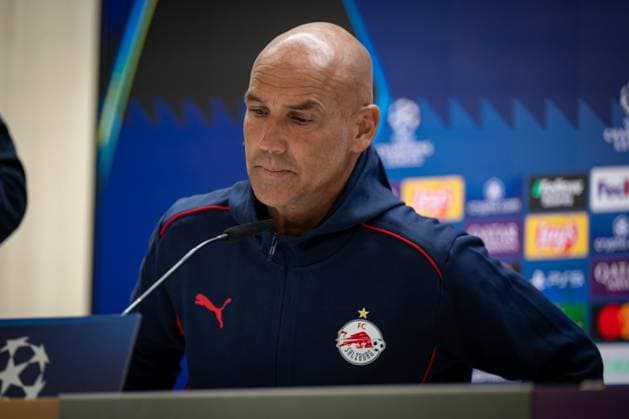 SOCCER - UEFA CL, Madrid vs RBS MADRID,SPAIN,21.JAN.25 - SOCCER - UEFA Champions League, Real Madrid CF vs Red Bull Salzburg, preview, press conference, PK, Pressekonferenz RBS. Image shows head coach Thomas Letsch (RBS).  GEPAxpictures xFelipexMondino