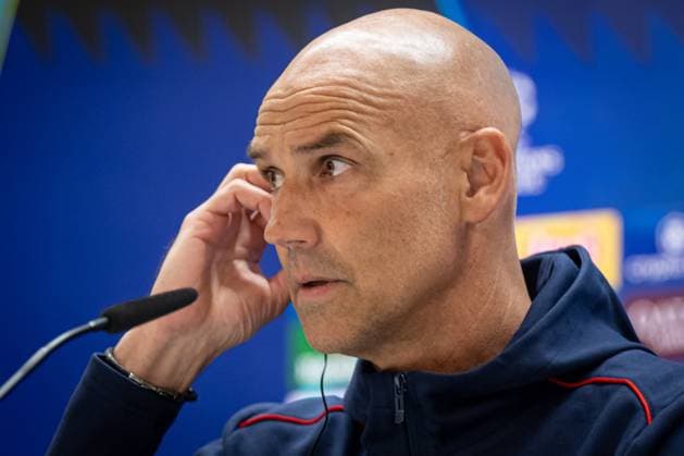 SOCCER - UEFA CL, Madrid vs RBS MADRID,SPAIN,21.JAN.25 - SOCCER - UEFA Champions League, Real Madrid CF vs Red Bull Salzburg, preview, press conference, PK, Pressekonferenz RBS. Image shows head coach Thomas Letsch (RBS).  GEPAxpictures xFelipexMondino