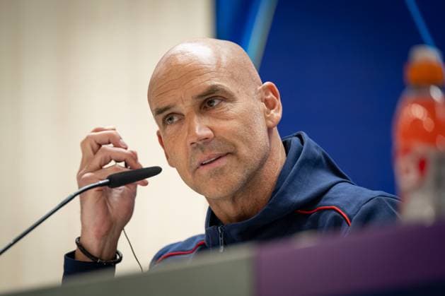 SOCCER - UEFA CL, Madrid vs RBS MADRID,SPAIN,21.JAN.25 - SOCCER - UEFA Champions League, Real Madrid CF vs Red Bull Salzburg, preview, press conference, PK, Pressekonferenz RBS. Image shows head coach Thomas Letsch (RBS).  GEPAxpictures xFelipexMondino