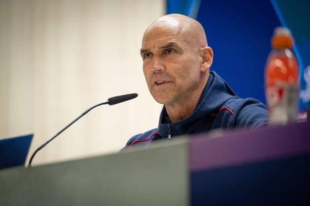 SOCCER - UEFA CL, Madrid vs RBS MADRID,SPAIN,21.JAN.25 - SOCCER - UEFA Champions League, Real Madrid CF vs Red Bull Salzburg, preview, press conference, PK, Pressekonferenz RBS. Image shows head coach Thomas Letsch (RBS).  GEPAxpictures xFelipexMondino