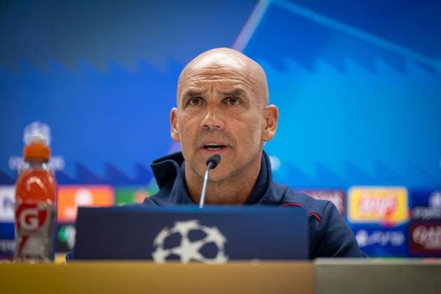 SOCCER - UEFA CL, Madrid vs RBS MADRID,SPAIN,21.JAN.25 - SOCCER - UEFA Champions League, Real Madrid CF vs Red Bull Salzburg, preview, press conference, PK, Pressekonferenz RBS. Image shows head coach Thomas Letsch (RBS).  GEPAxpictures xFelipexMondino