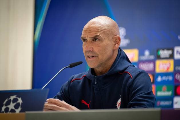 SOCCER - UEFA CL, Madrid vs RBS MADRID,SPAIN,21.JAN.25 - SOCCER - UEFA Champions League, Real Madrid CF vs Red Bull Salzburg, preview, press conference, PK, Pressekonferenz RBS. Image shows head coach Thomas Letsch (RBS).  GEPAxpictures xFelipexMondino