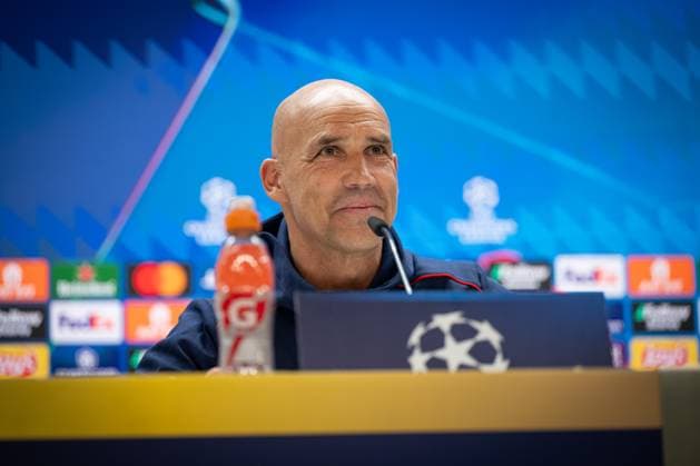 SOCCER - UEFA CL, Madrid vs RBS MADRID,SPAIN,21.JAN.25 - SOCCER - UEFA Champions League, Real Madrid CF vs Red Bull Salzburg, preview, press conference, PK, Pressekonferenz RBS. Image shows head coach Thomas Letsch (RBS).  GEPAxpictures xFelipexMondino
