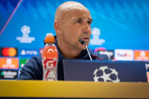 SOCCER - UEFA CL, Madrid vs RBS MADRID,SPAIN,21.JAN.25 - SOCCER - UEFA Champions League, Real Madrid CF vs Red Bull Salzburg, preview, press conference, PK, Pressekonferenz RBS. Image shows head coach Thomas Letsch (RBS).  GEPAxpictures xFelipexMondino