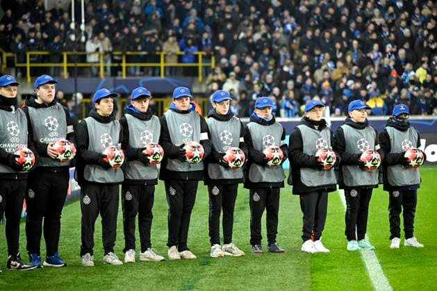 Club Brugge v Juventus - UEFA Champions League BRUGGE, BELGIUM - JANUARY 21 : illustration picture of ball boys during the UEFA Champions League 2024 25 League Phase MD7 match between Club Brugge and Juventus on January 21, 2025 in Brugge, Belgium, 21 01 2025 Brugge Belgium  Copyright: xNicoxVereeckenx