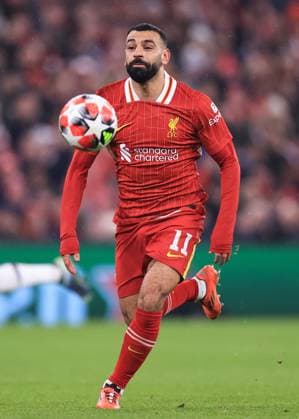 Fußball UEFA Champions League League-Phase Liverpool gegen LOSC Lille 21. Januar 2025 UEFA Champions League League-Phase Liverpool gegen LOSC Lille Mohamed Salah von Liverpool Foto Simon Stacpoole Abseits Liverpool UK  Copyright: xSimonxStacpoolexOffside