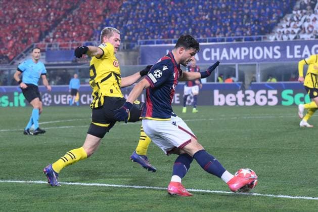 Foto IPP Luciano Adriani Bologna 21 01 2025 Uefa Champions League 2024 2025 Bologna vs Borussia Dortmund Nella foto: Riccardo Orsolini Italy Photo Press - World Copyright Bologna italy Italia ITALY  Copyright: xR4924_italyphotopressx