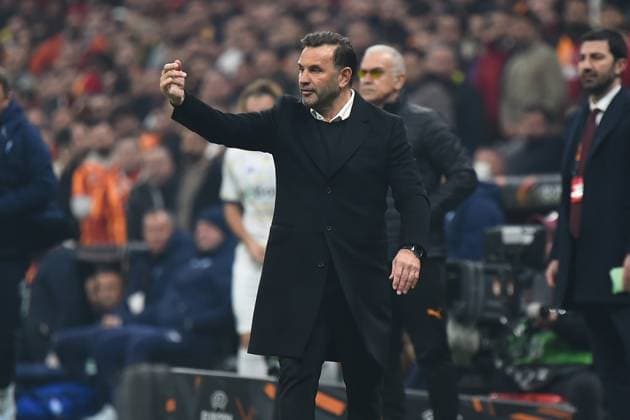 Coach Okan Buruk of Galatasaray reacts during the UEFA Europa League 2024 25 League Phase MD7 match between Galatasaray A.S. and FC Dynamo Kyiv at Ali Sami Yen Spor Kompleksi Rams Park on January 21, 2025 in Istanbul, Turkey. (Photo by Seskimphoto ) Galatasaray v Dynamo Kyiv - UEFA Europa League 2024 25 League 