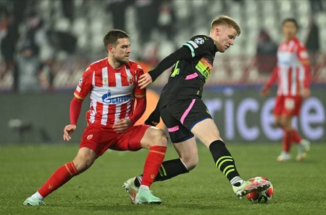CRVENA ZVEZDA vs PSV EINDHOVEN JERDY SCHOUTEN, football player of PSV Eindhoven, during the UEFA Champion League match against Crvena zvezda, at Stadium Rajko Mitic. Belgrade, 21.01.2025. photo: MN Press FOOTBALL, CRVENA ZVEZDA, RED STAR, UEFA CHAMPIONS LEAGUE, PSV EINDHOVEN Belgrade Rajko Mitic stadium Serbia Copyright: xMarkoxMetlasx xMNxPressx