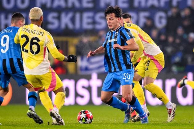 Club Brugge v Juventus - UEFA Champions League BRUGGE, BELGIUM - JANUARY 21 : Jashari Ardon midfielder of Club Brugge during the UEFA Champions League 2024 25 League Phase MD7 match between Club Brugge and Juventus on January 21, 2025 in Brugge, Belgium, 21 01 2025  Copyright: xTomasxSiskx