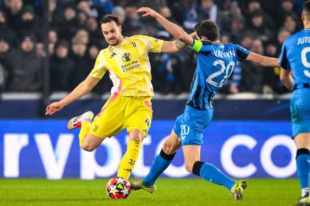 Club Brugge v Juventus - UEFA Champions League BRUGGE, BELGIUM - JANUARY 21 : Gatti Federico defender of Juventus during the UEFA Champions League 2024 25 League Phase MD7 match between Club Brugge and Juventus on January 21, 2025 in Brugge, Belgium, 21 01 2025  Copyright: xTomasxSiskx