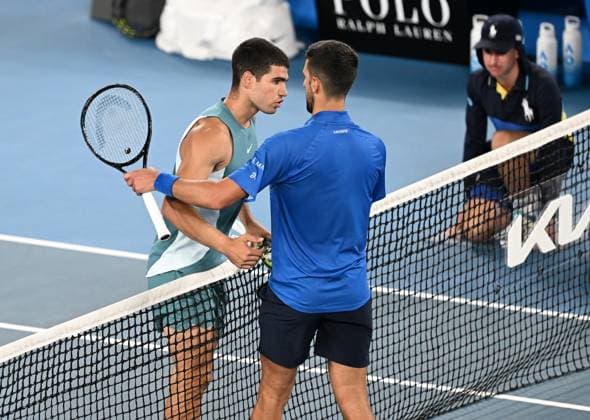 2025 Australian Open Carlos Alcaraz ESP , Novak Djokovic SRB