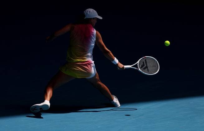 Sport Bilder des Tages Iga Swiatek of Poland in action Australian Open, Day Eleven, Tennis, Melbourne Park, Melbourne, Australia - 22 Jan 2025  Copyright: xEllaxLing Shutterstockx 15108780au