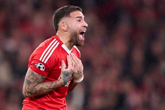 SL Benfica v FC Barcelona, Barca - UEFA Champions League 2024 25 League Phase MD7 Nicolas Otamendi of SL Benfica reacts during the UEFA Champions League match between SL Benfica and FC Barcelona at Estadio Da Luz in Lisbon, Portugal, on January 21, 2025. Lisbon, Portugal Lisbon Portugal  Copyright: xJosexManuelxAlvarezxReyx originalFilename:alvarezrey-notitle250121_npCmC.jpg