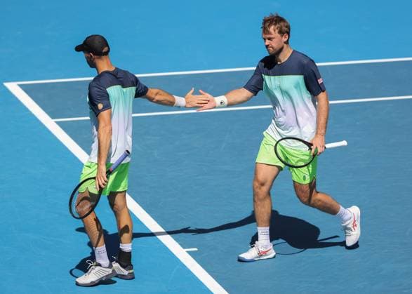 Kevin Krawietz, Tim Puetz, Mens Doubles, Men s Doubles, Australian Open 2025, Melbourne Park, Melbourne, Victoria, Australia Copyright: xJuergenxHasenkopfx