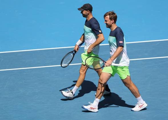 Kevin Krawietz, Tim Puetz, Mens Doubles, Men s Doubles, Australian Open 2025, Melbourne Park, Melbourne, Victoria, Australia Copyright: xJuergenxHasenkopfx