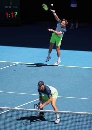 Kevin Krawietz, Tim Puetz, Mens Doubles, Men s Doubles, Australian Open 2025, Melbourne Park, Melbourne, Victoria, Australia Copyright: xJuergenxHasenkopfx