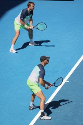 Kevin Krawietz, Tim Puetz, Mens Doubles, Men s Doubles, Australian Open 2025, Melbourne Park, Melbourne, Victoria, Australia Copyright: xJuergenxHasenkopfx