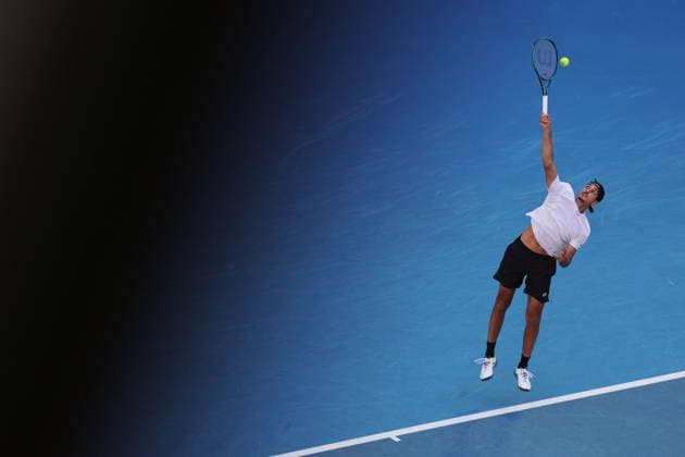 Lorenzo Sonego during his Quarter-final match against Shelton in the Rod Laver Arena Australian Open, Day Eleven, Tennis, Melbourne Park, Melbourne, Australia - 22 Jan 2025  Copyright: xRachelxBach Shutterstockx 15108798dd