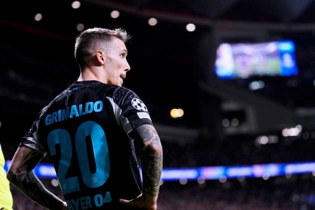 GRIMALDO Alejandro Team Bayer 04 Leverkusen UEFA Champions League Saison 2024 - 2025 Spiel Atletico de Madrid - Bayer 04 Leverkusen 2 : 1 am 21.01.2025 in Madrid DFL REGULATIONS PROHIBIT ANY USE OF PHOTOGRAPHS as IMAGE SEQUENCES and or QUASI-VIDEO *** GRIMALDO Alejandro Team Bayer 04 Leverkusen UEFA Champions League Season 2024 2025 Match Atletico de Madrid Bayer 04 Leverkusen 2 1 on 21 01 2025 in Madrid DFL REGULATIONS PROHIBIT ANY USE OF PHOTOGRAPHS as IMAGE SEQUENCES and or QUASI VIDEO Copyright: xLacixPerenyix