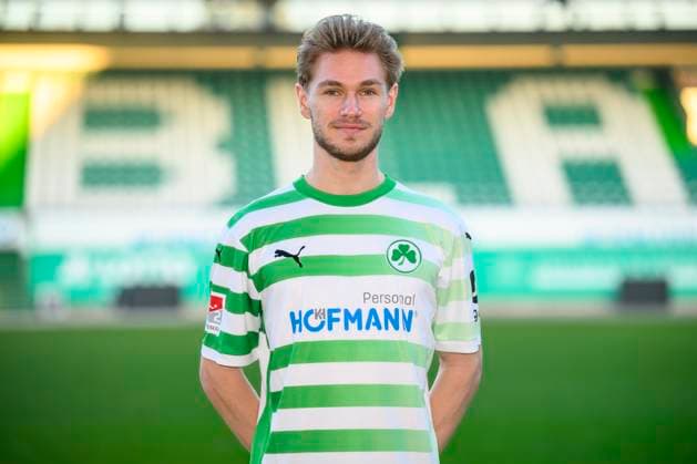 22 01 2025 SpVgg Greuther Fürth Kleeblatt Spielvereinigung 2 Football Bundesliga Season 2024 2025 Photo appointment Portrait appointment Presentation Press appointment Single photo Single photo Portrait Portrait Headshot Marco John 24, SpVgg Greuther Fürth