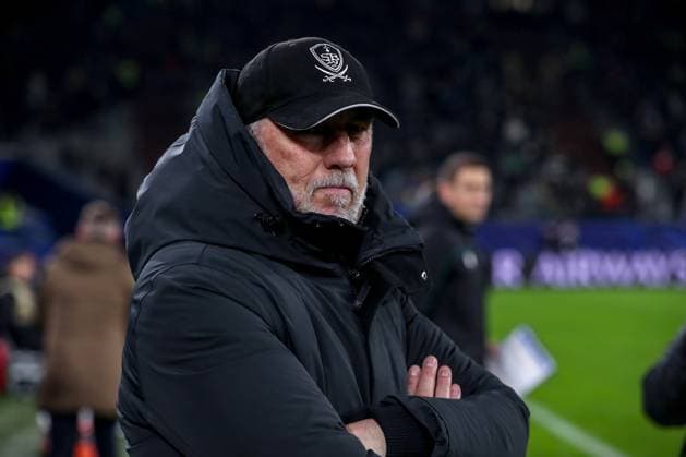 22 01 2025, Football, UEFA Champions League, Shakhtar Donetsk Stade Brestois 29, Arena AufSchalke Gelsenkirchen, Matchday 7 Season 2024 2025 Head coach Eric Roy Coach Stade Brest North Rhine-Westphalia Germany